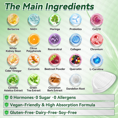 🇦🇺 | Official AU Store | 🥕🥕Healrize® Moringa · Berberine × NAD+ 10-in-1 Advanced Nano Microneedle Patch (just once a day, visible changes in 7 days) 💪 For obesity, loose skin, diabetes, sleep apnea, joint issues, and more
