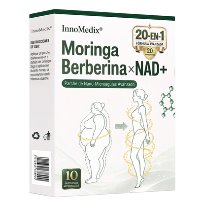 InnoMedix®👩‍⚕️🔥 Moringa Berberina x NAD+ 20-EN-1 Parche Avanzado de Nano-Microagujas (Aplicar solo una vez al día – cambios visibles en tan solo 7 días.)