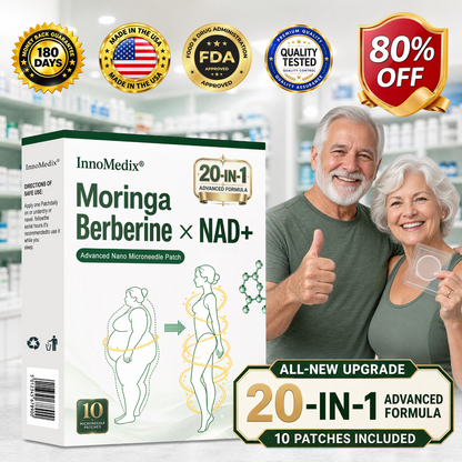 🔥 Limited Time Sale: InnoMedix® 20-IN-1 Nano Microneedle Patch — Moringa + Berberine + NAD+ | 1 Patch Daily Metabolism Support