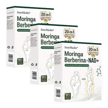 InnoMedix®👩‍⚕️🔥 Moringa Berberina x NAD+ 20-EN-1 Parche Avanzado de Nano-Microagujas (Aplicar solo una vez al día – cambios visibles en tan solo 7 días.)