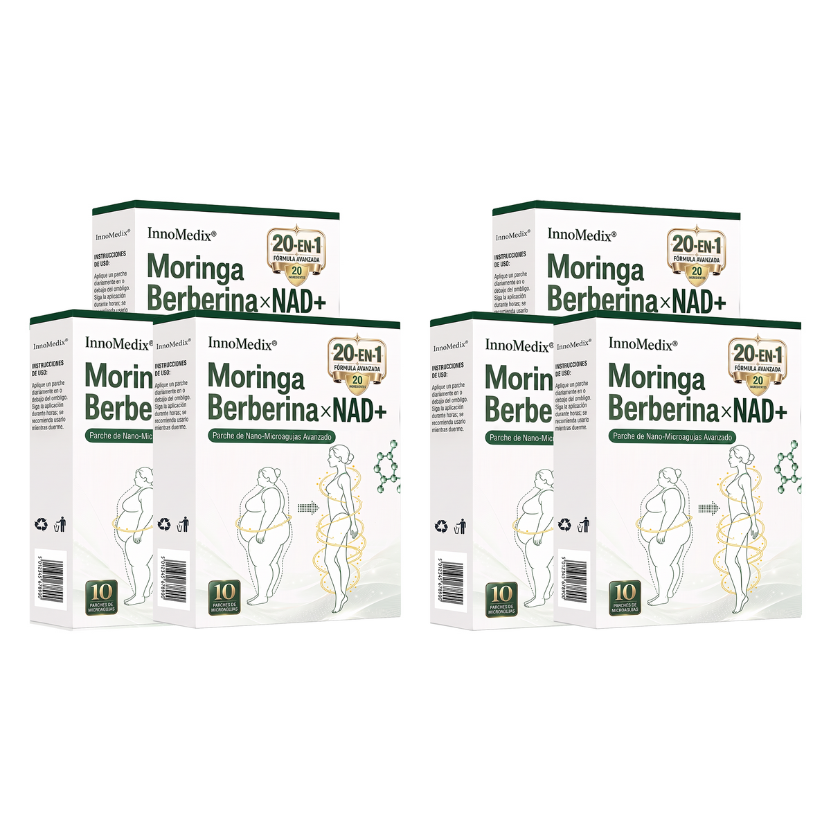InnoMedix®👩‍⚕️🔥 Moringa Berberina x NAD+ 20-EN-1 Parche Avanzado de Nano-Microagujas (Aplicar solo una vez al día – cambios visibles en tan solo 7 días.)