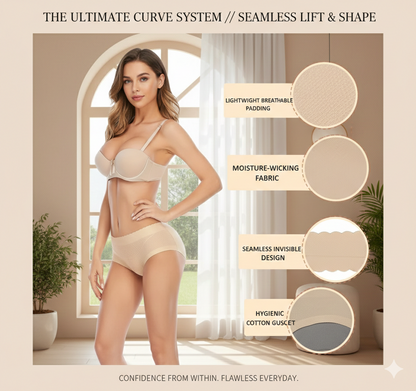 High-Waist Butt Lifter Shapewear: Tummy Control Hip Enhancer Panties - Padded Seamless Booty Boost & Fake Buttocks Push-Up Underwear for Women