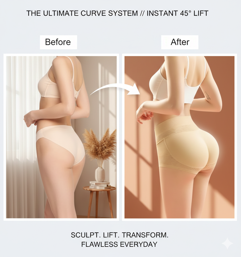 High-Waist Butt Lifter Shapewear: Tummy Control Hip Enhancer Panties - Padded Seamless Booty Boost & Fake Buttocks Push-Up Underwear for Women