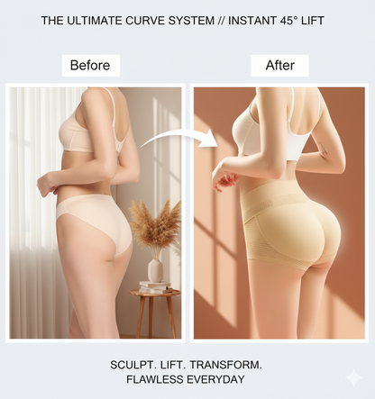 High-Waist Butt Lifter Shapewear: Tummy Control Hip Enhancer Panties - Padded Seamless Booty Boost & Fake Buttocks Push-Up Underwear for Women