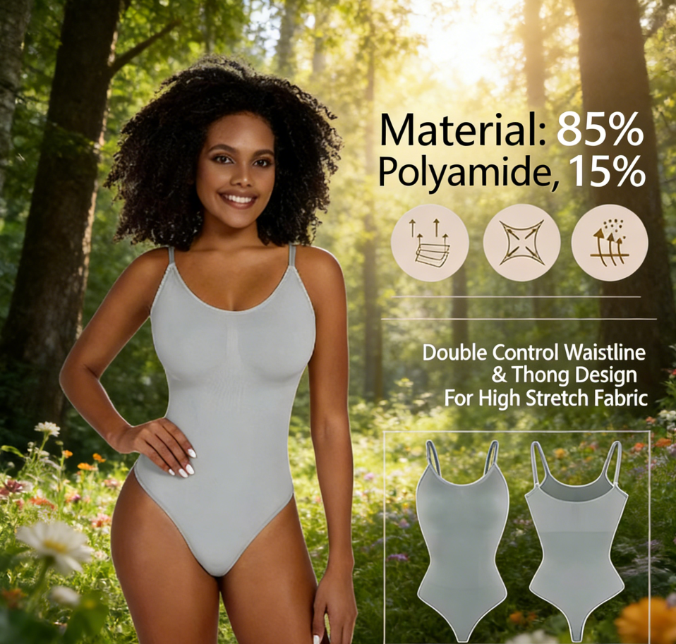 Slimming Body Shaper for Women Full Coverage Sculpting Bodysuit Smooth Tummy Control Thong Shapewear