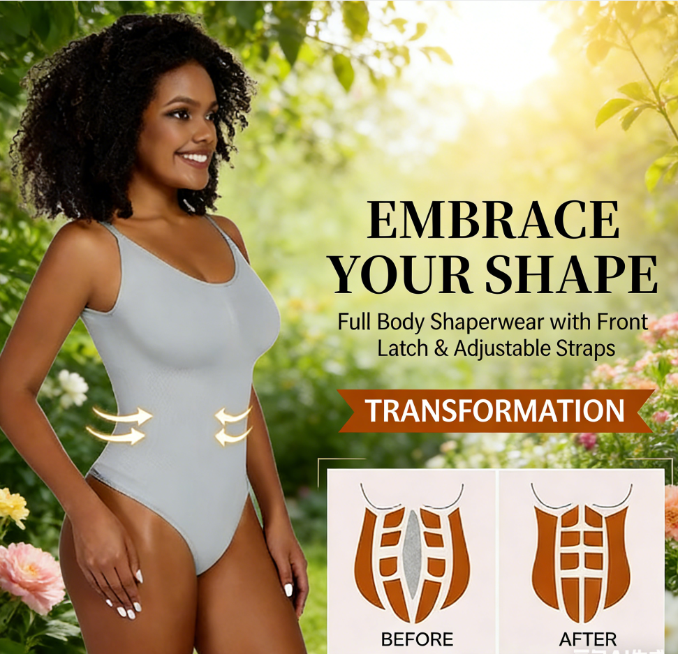 Slimming Body Shaper for Women Full Coverage Sculpting Bodysuit Smooth Tummy Control Thong Shapewear