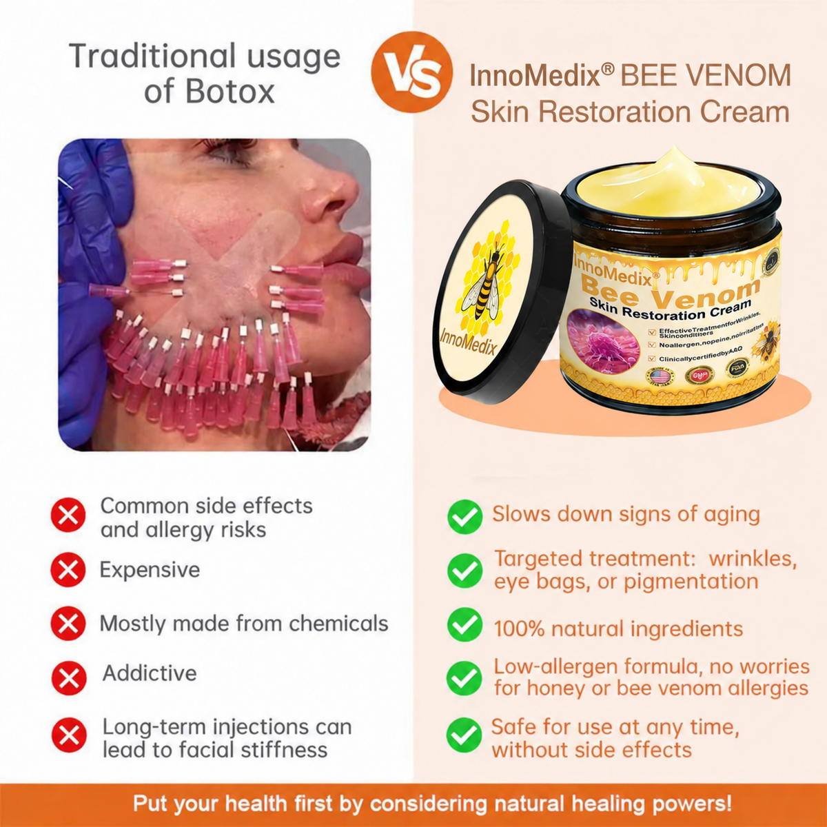 💫🧑‍⚕️InnoMedix® Bee venom Pro Comprehensive Cream —Tightening for Skin Types 🔥